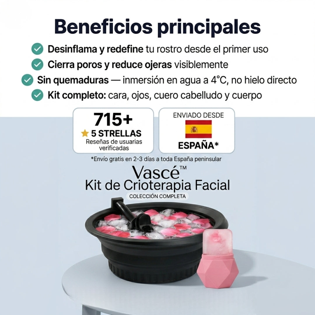 Vascé™ — Kit Completo de Crioterapia Facial
